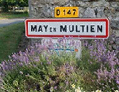 Panneau d'entrée de May-en-Multien